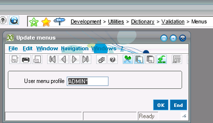 Sage ERP X3 Update Menu Sage ERP X3 Update Menu